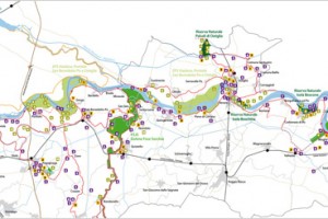 Percorsi ciclabili dei Parchi dell'Oltrepò Mantovano per GPS e smartphones